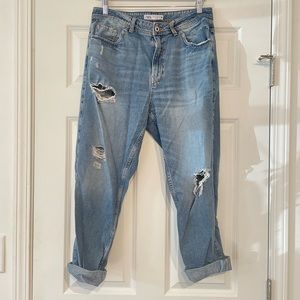 Zara high waist baggy 90s boyfriend denim